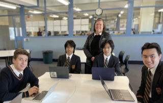 Marist College Eastwood Year 9 IST students completed Grok Academy's Cyber Live coding challenge.